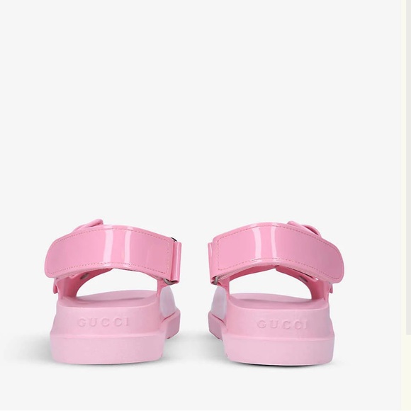 GUCCI GG Isla Logo Embossed Rubber Sandals - Picture 6 of 10